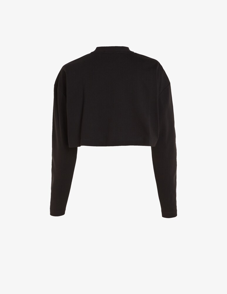 Calvin Klein Jeans Top In Paillettes A Manica Lunga