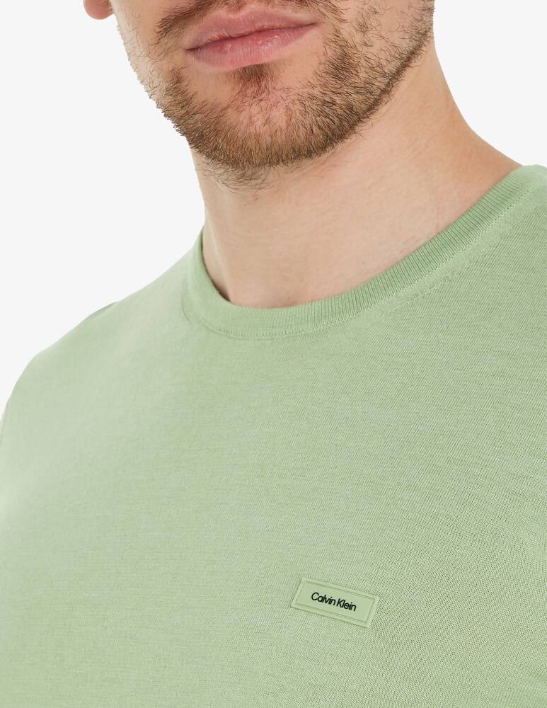 Calvin Klein Maglia Girocollo Cotone Seta