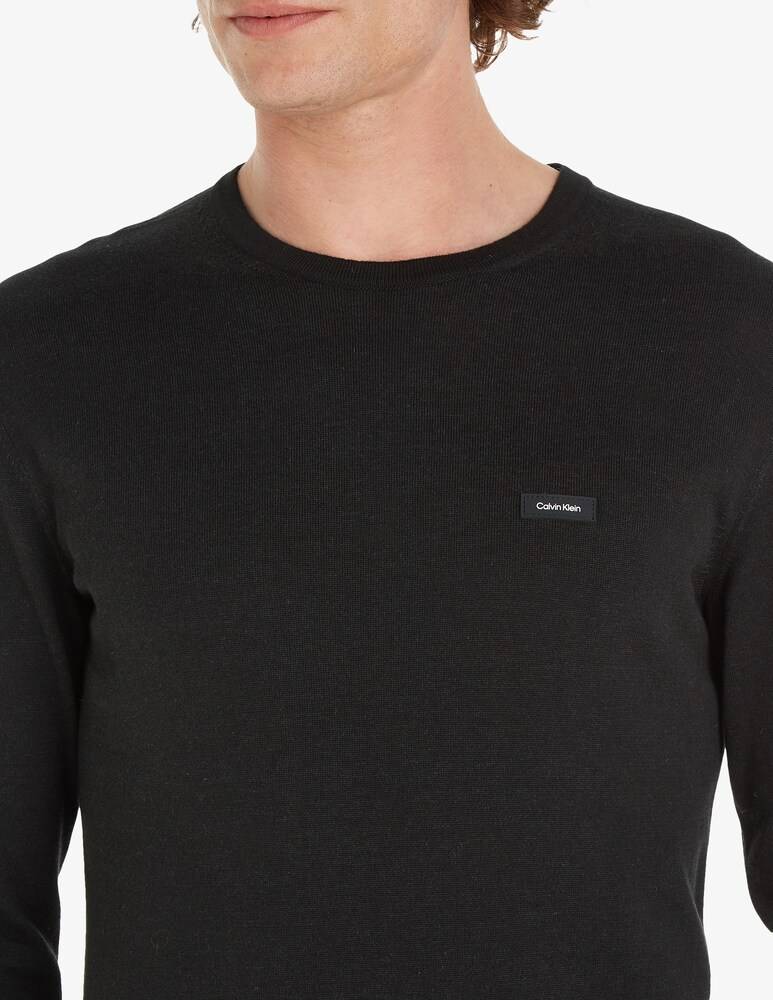 Calvin Klein Maglia Girocollo Cotone Seta
