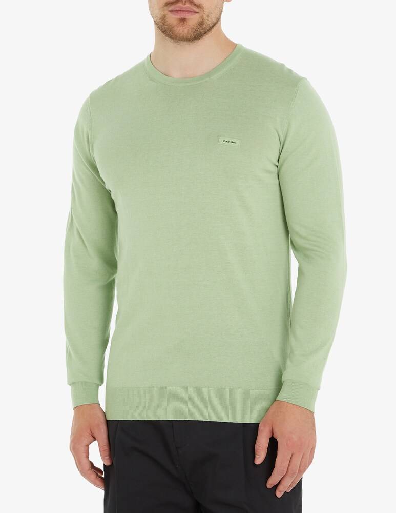 Calvin Klein Maglia girocollo cotone seta