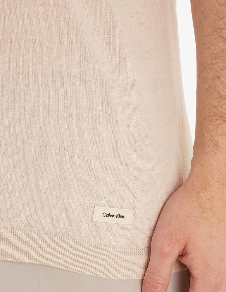 Calvin Klein Polo Cotone Seta