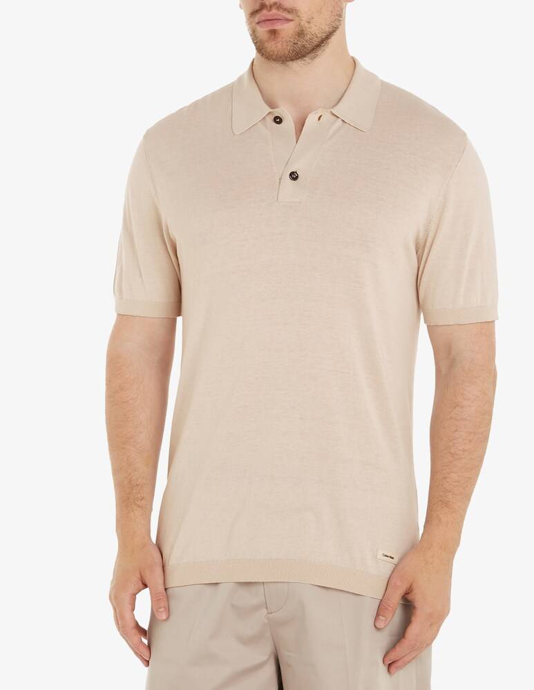 Calvin Klein Polo cotone seta