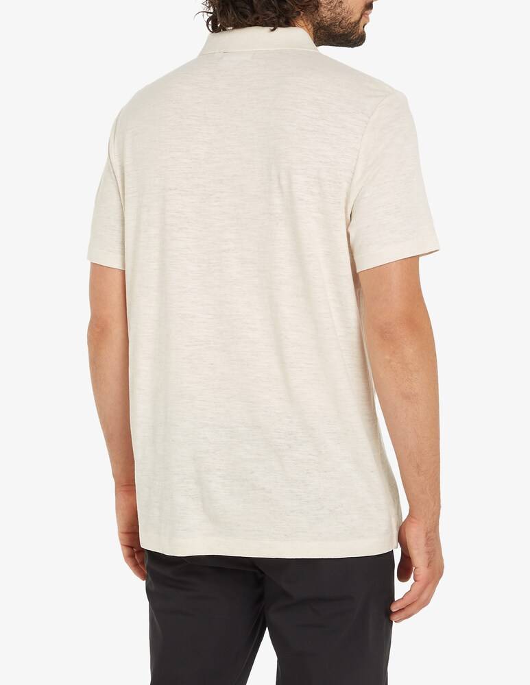 Calvin Klein Polo Maniche Corte Open Collar
