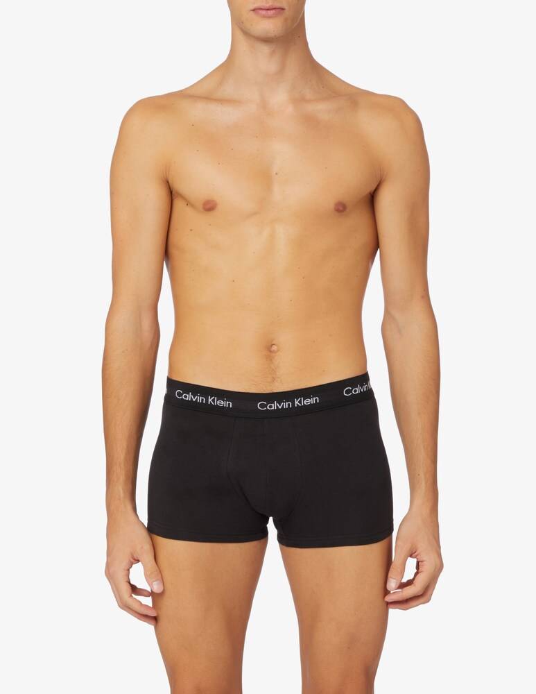 Calvin Klein Set 3 Boxer In Cotone Stretch Low Rise