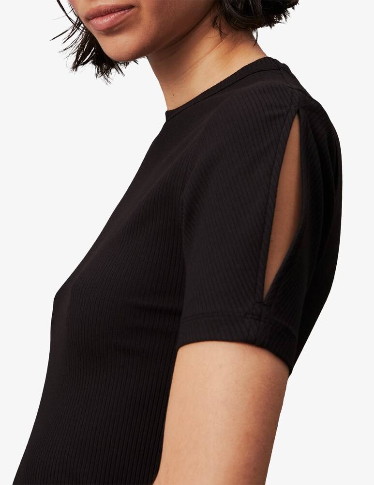 Calvin Klein Vestito Midi Tubino A Costine