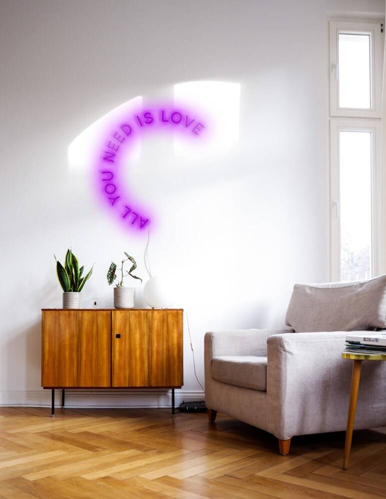 Candyshock Neon/Led Da Parete Con Design All You Need Is Love
