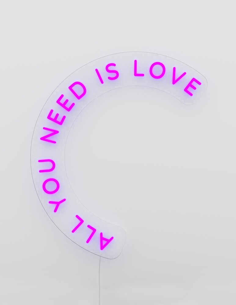 Candyshock Neon/Led Da Parete Con Design All You Need Is Love