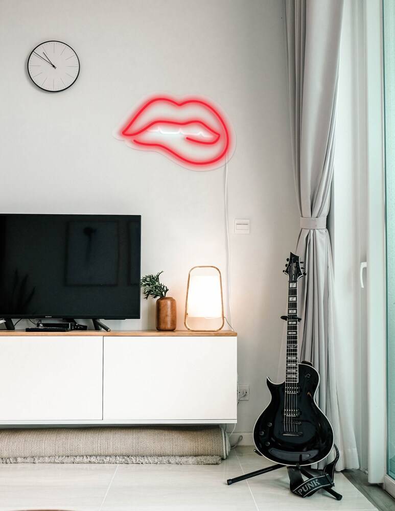 Candyshock Neon/Led Da Parete Con Design Labbra