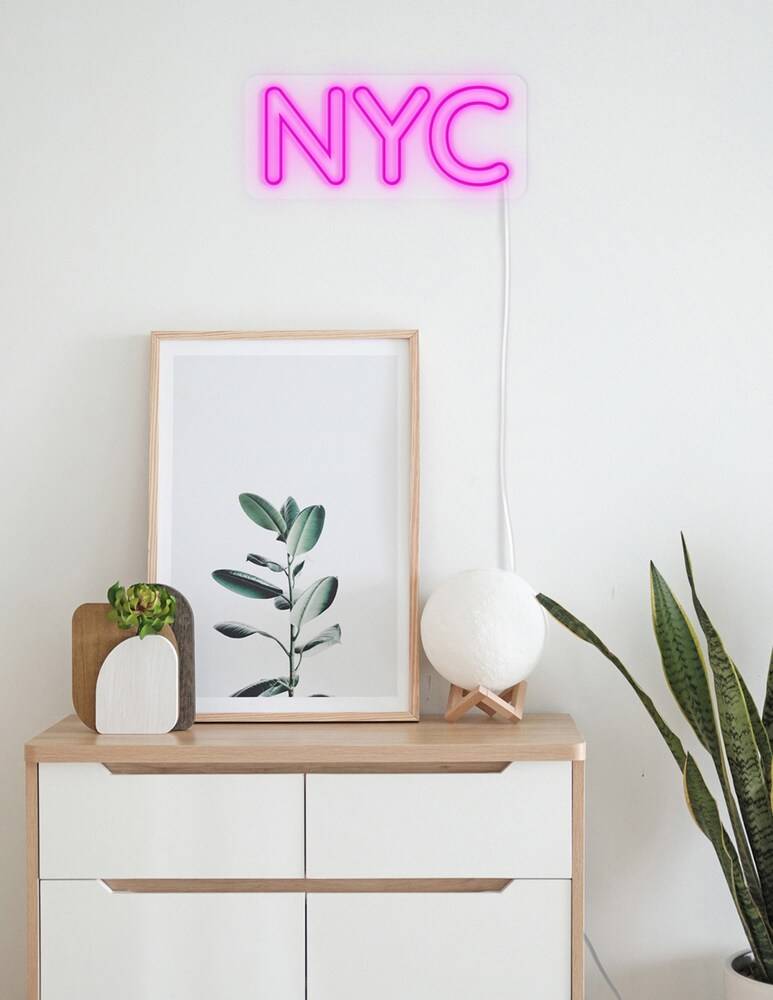 Candyshock Neon/Led Da Parete Con Design Nyc Logo