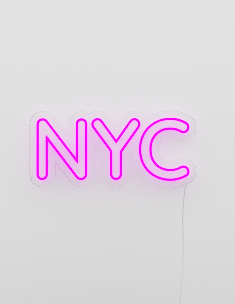 Candyshock Neon/Led Da Parete Con Design Nyc Logo