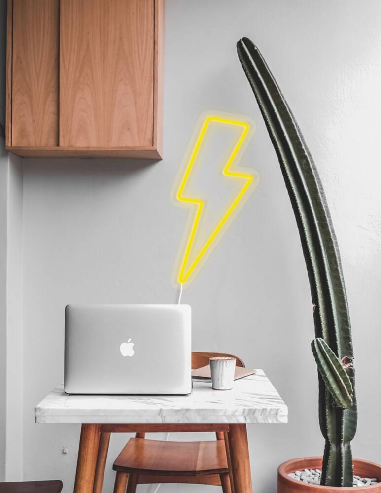 Candyshock Neon/Led Da Parete Con Design Saetta