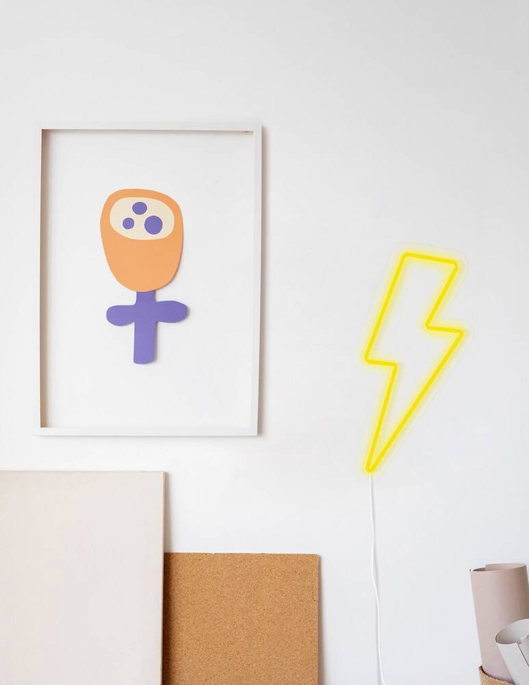 Candyshock Neon/Led Da Parete Con Design Saetta