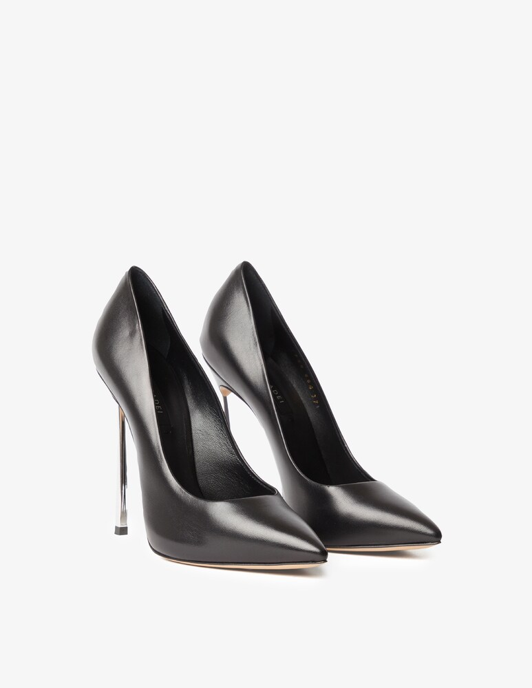 Casadei Decollete In Pelle Tacco Metallo Blade