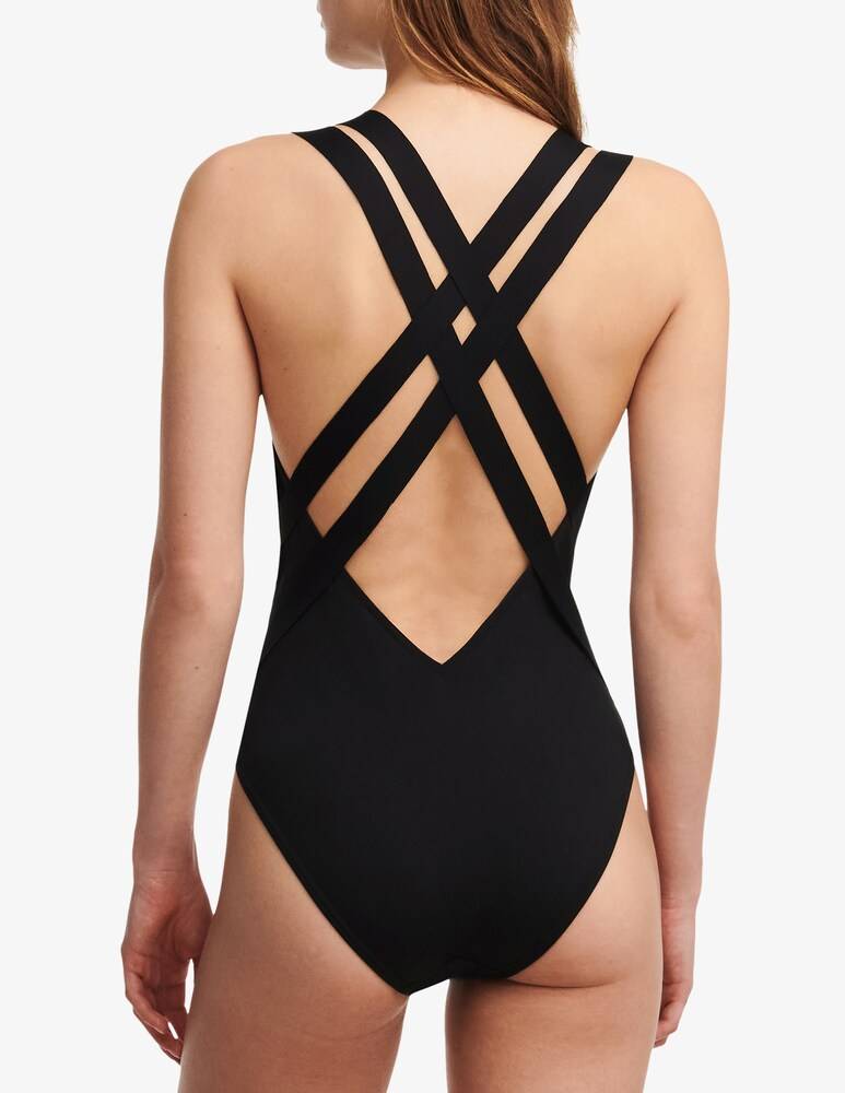Chantelle Costume Intero Con Scollatura Profonda