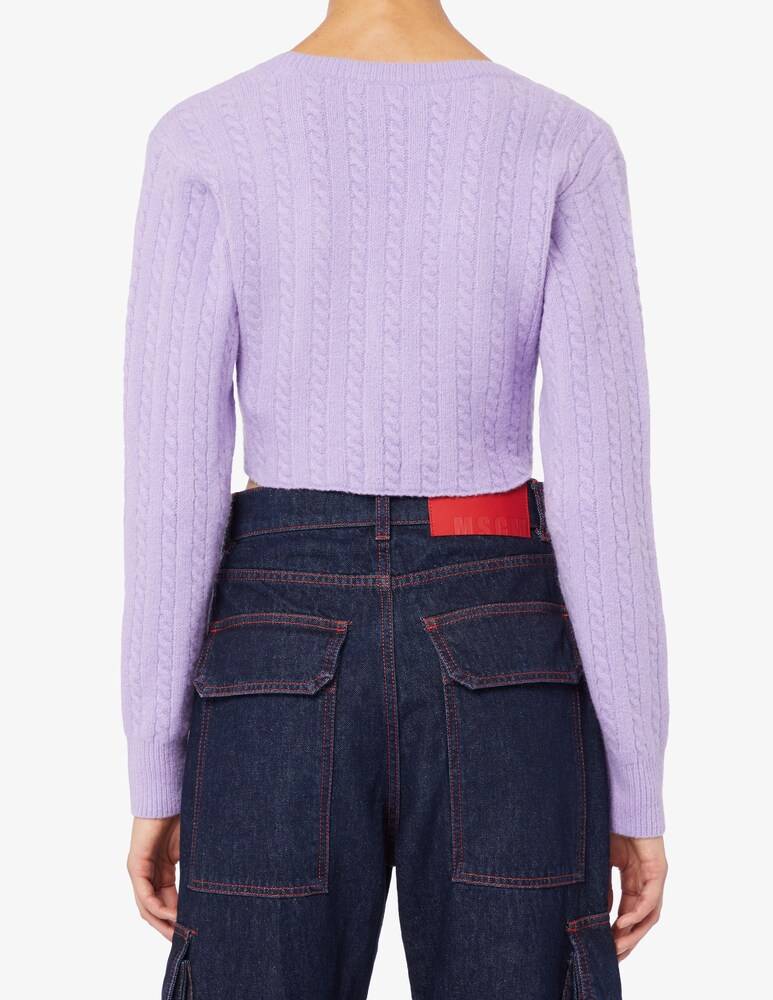 Chiara Ferragni Cardigan Crop Treccia