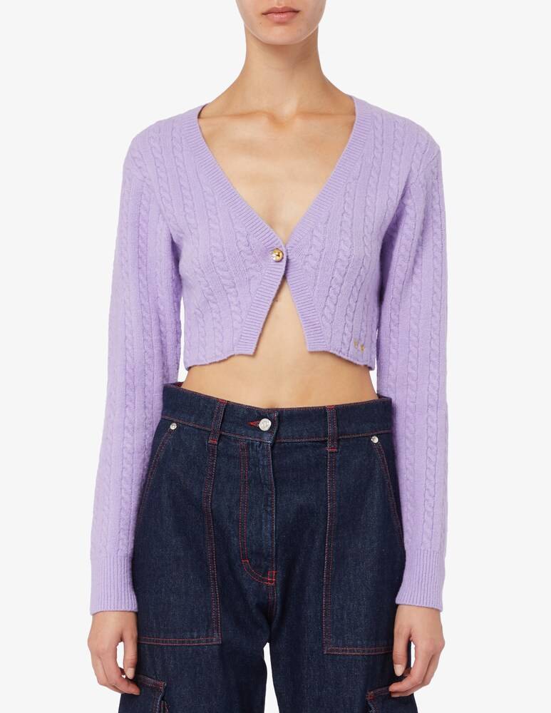 Chiara Ferragni Cardigan crop treccia