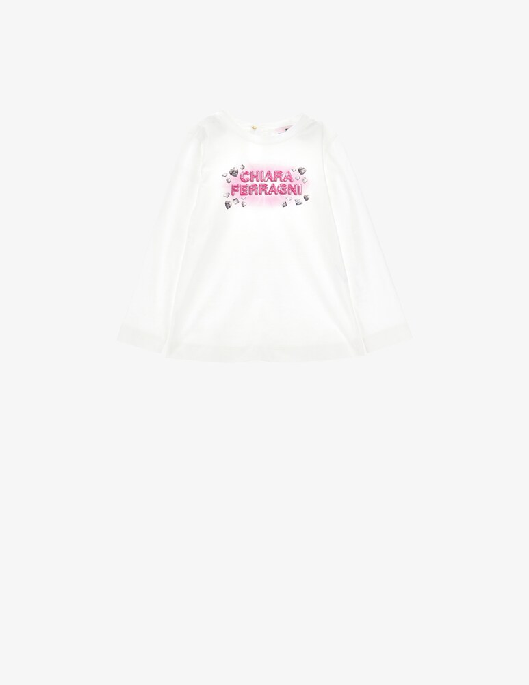 Chiara Ferragni T-shirt in cotone diamond