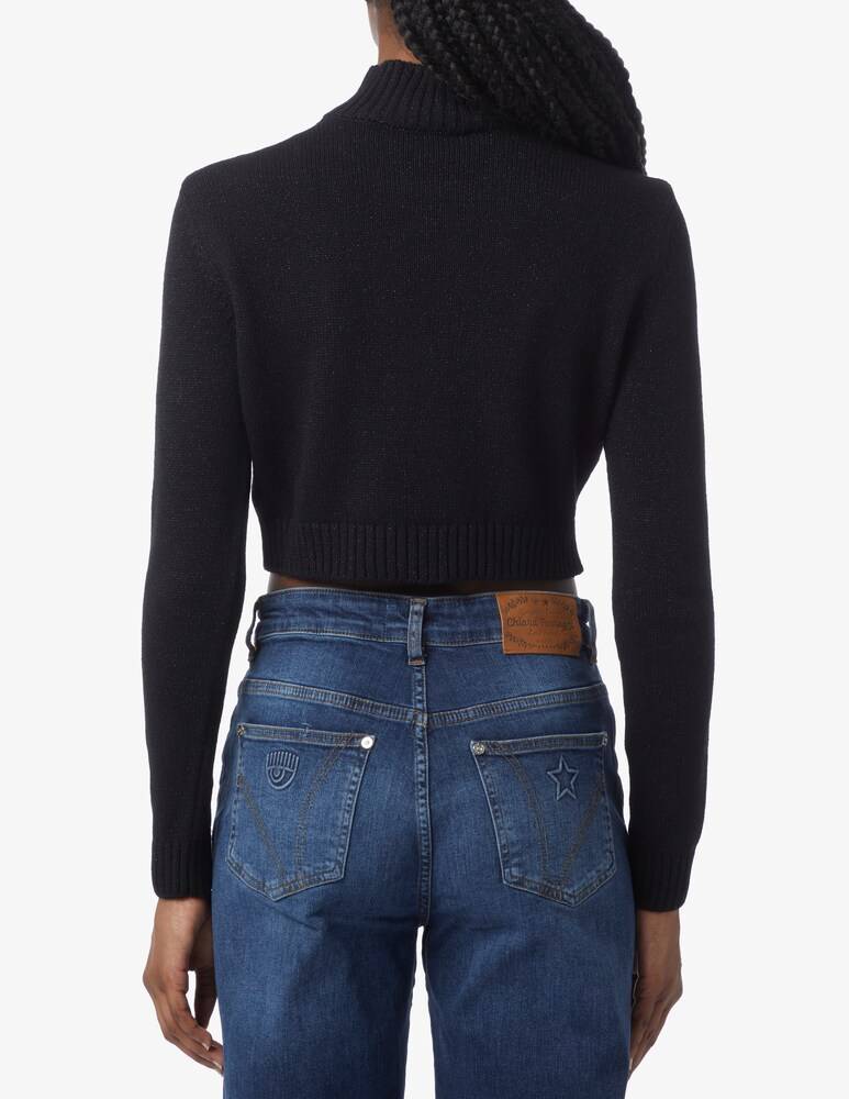 Chiara Ferragni Top Crop Micrologo
