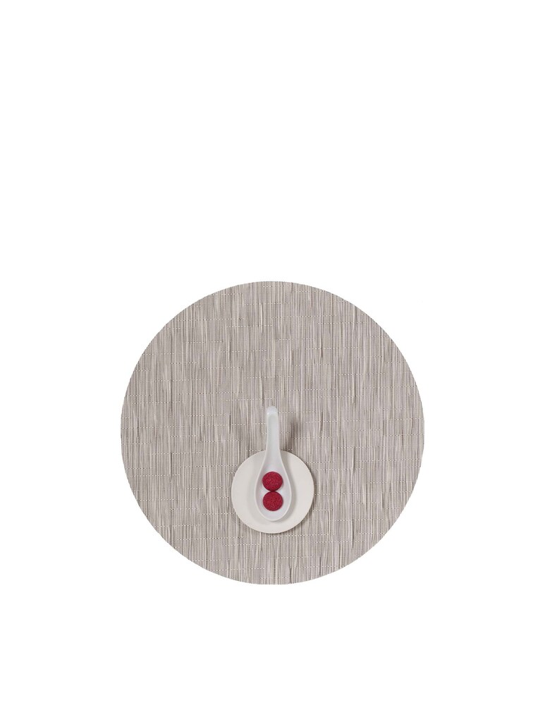 Chilewich Bamboo Tovaglietta Rotonda - Grigio