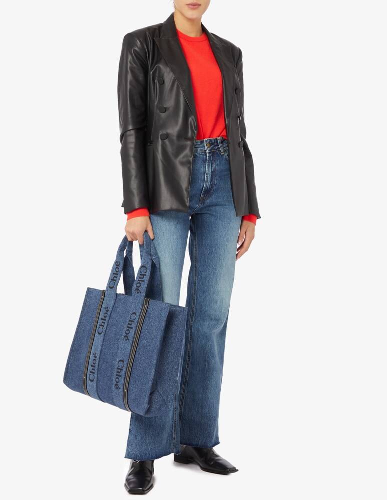Chloé Borsa In Denim L Woody