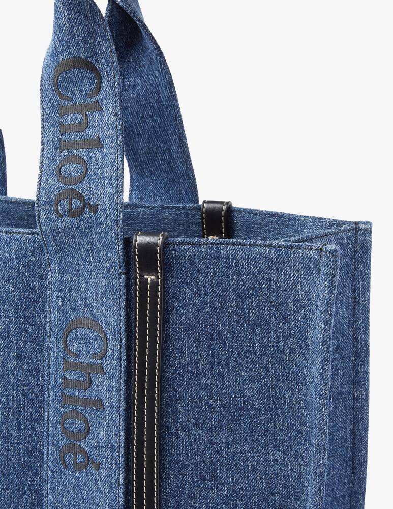 Chloé Borsa In Denim L Woody