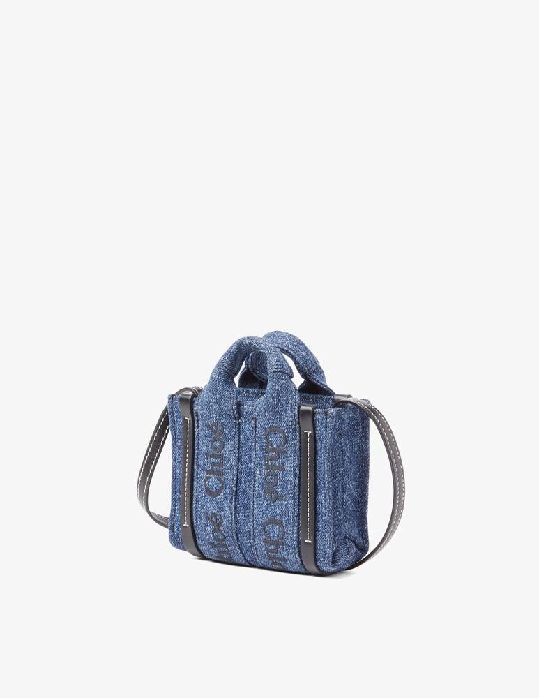 Chloé Borsa Mini In Denim Woody