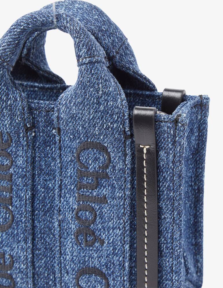 Chloé Borsa Mini In Denim Woody