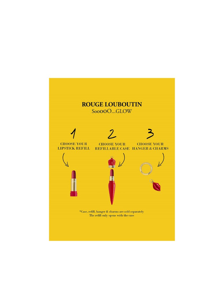 Christian Louboutin SooooO Glow Case Ricaricabile Per Rossetto Le Rose