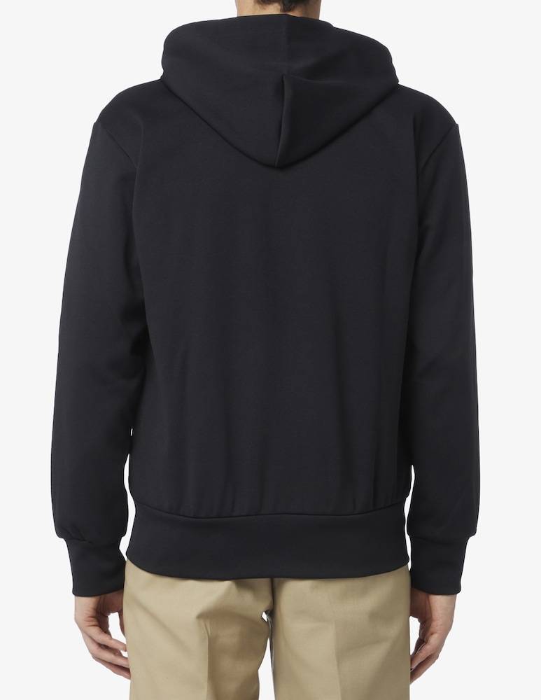 Comme Des Garçons Play Felpa Con Cappuccio Con Cerniera