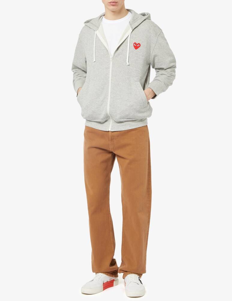 Comme Des Garçons Play Felpa Con Cappuccio Cuori Retro