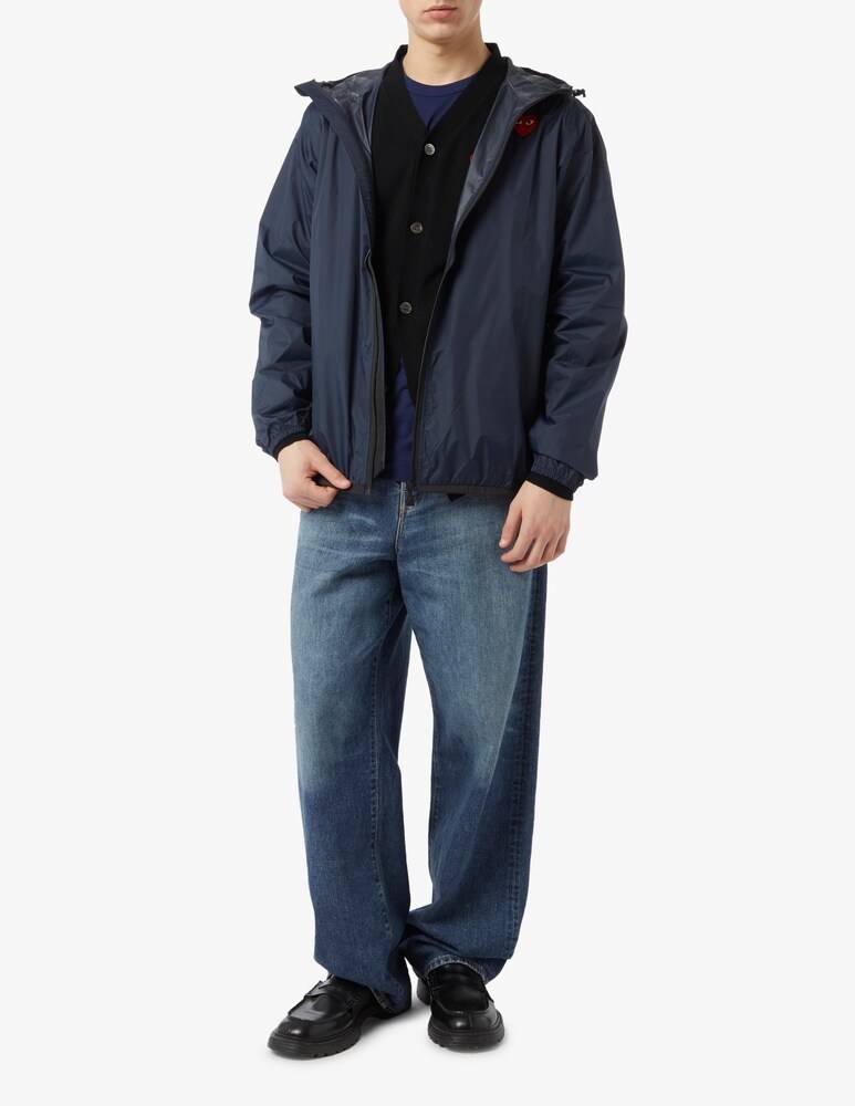 Comme Des Garçons Play Felpa Con Cappuccio K-way X Play