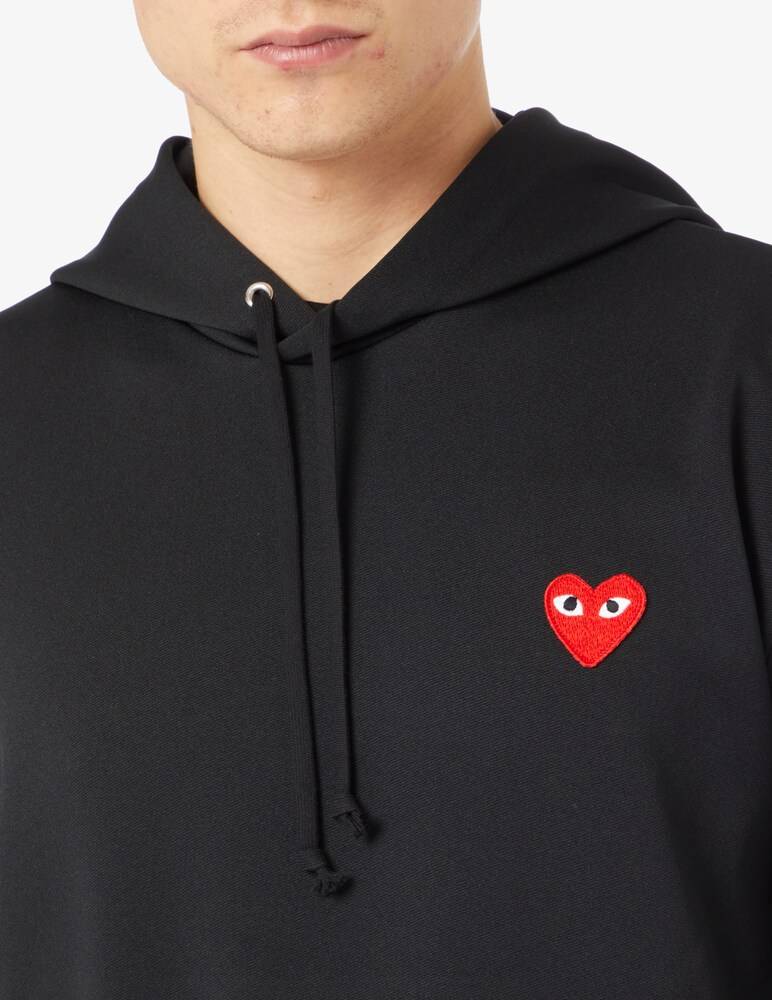 Comme Des Garçons Play Felpa Con Cappuccio Kangaroo