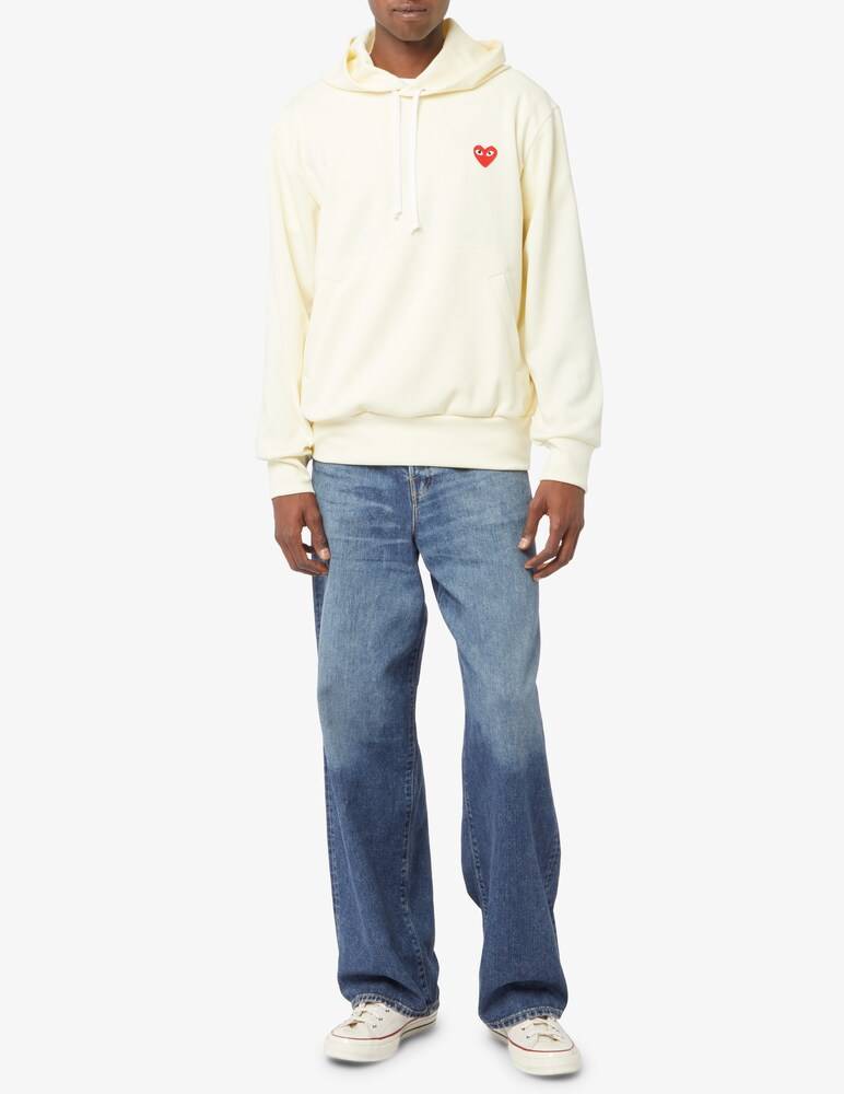 Comme Des Garçons Play Felpa Con Cappuccio Kangaroo