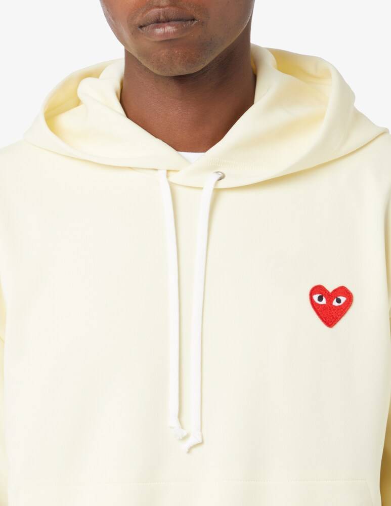 Comme Des Garçons Play Felpa Con Cappuccio Kangaroo
