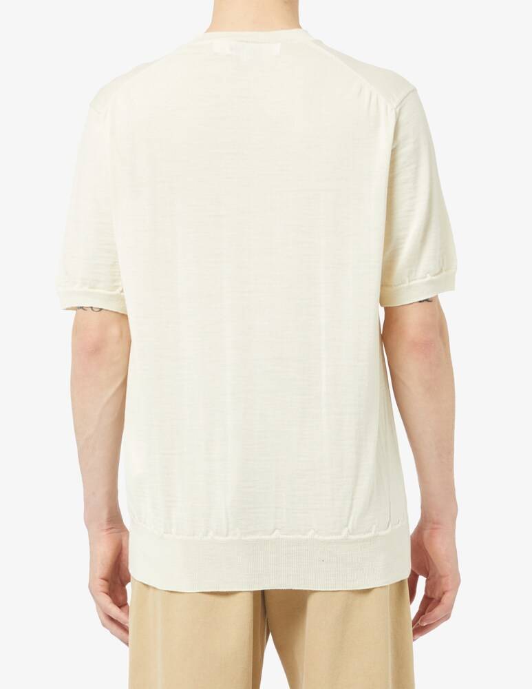 Comme Des Garçons Play Felpa Girocollo Red Emblem Knit