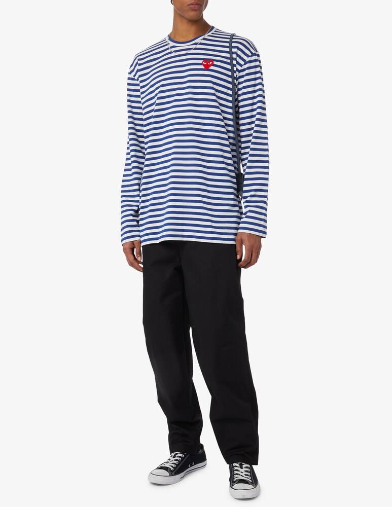 Comme Des Garçons Play Maglietta A Righe