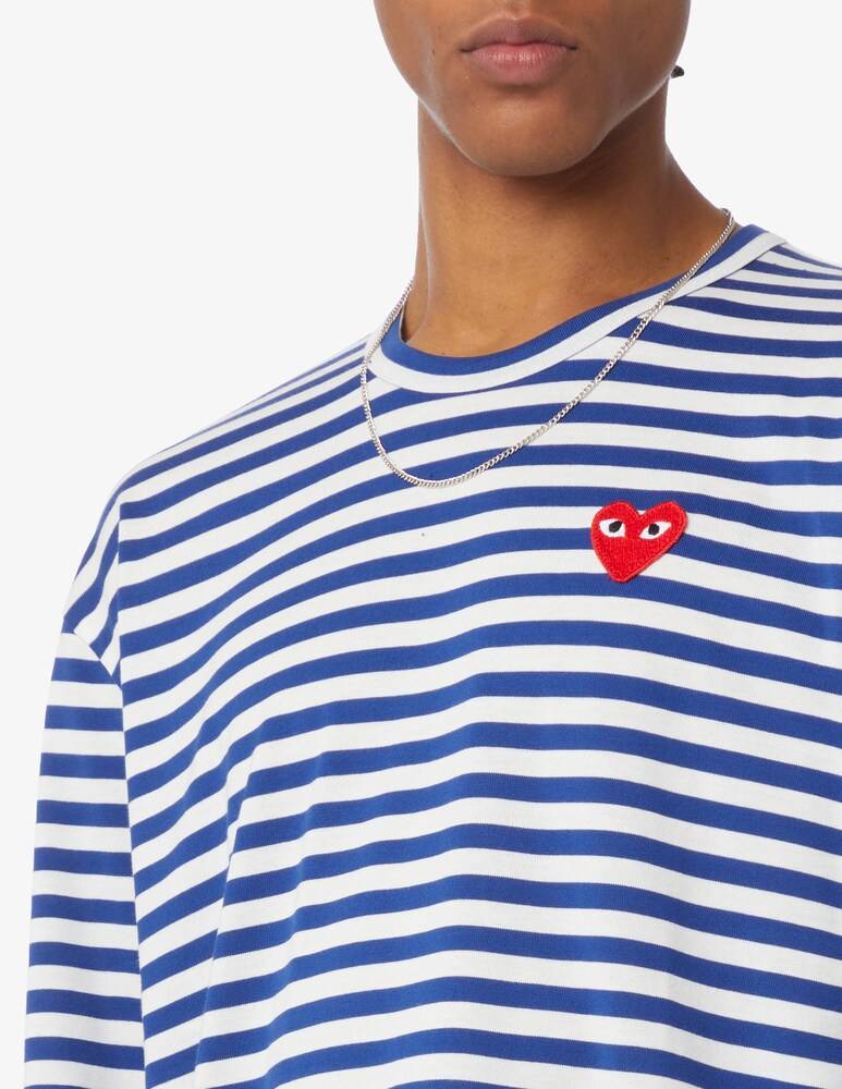 Comme Des Garçons Play Maglietta A Righe
