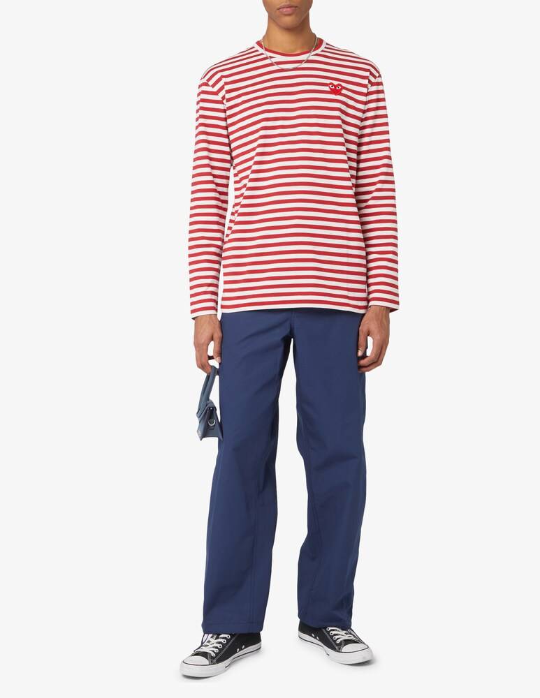 Comme Des Garçons Play Maglietta A Righe - Multicolor