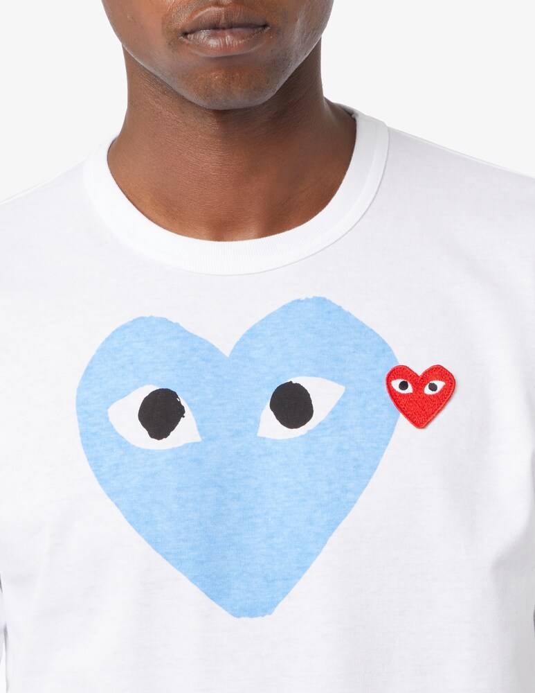 Comme Des Garçons Play Maglietta Big Blue Heart