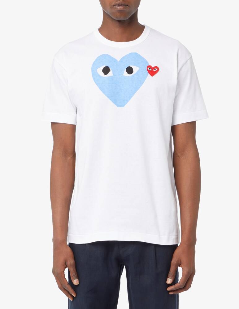 Comme des Garçons Play Maglietta big blue heart