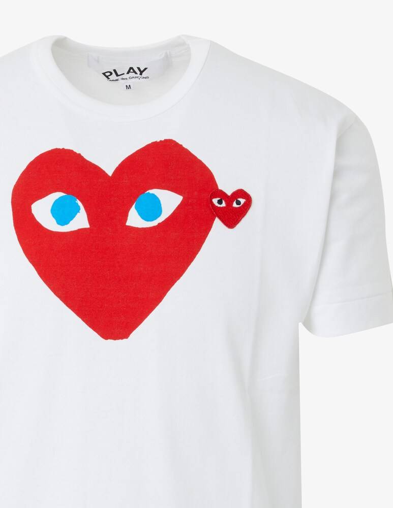 Comme Des Garçons Play Maglietta Big Red Heart And Eyes