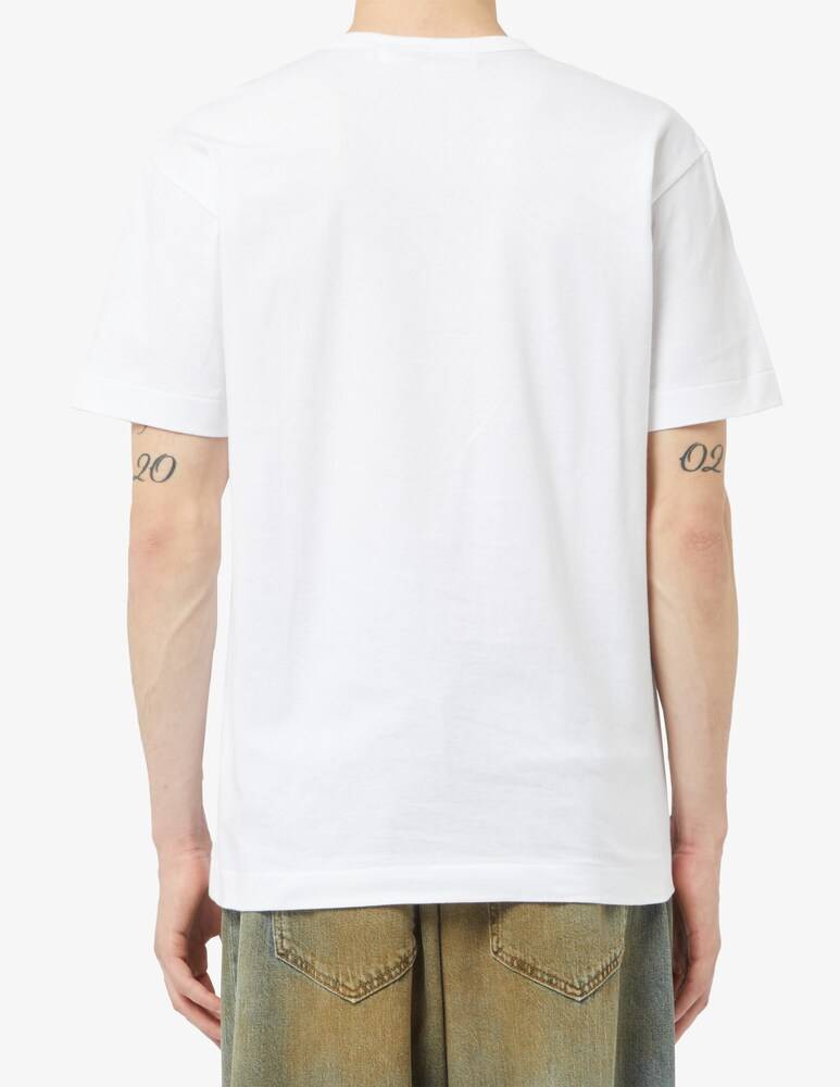 Comme Des Garçons Play Maglietta Doppio Cuore Pois