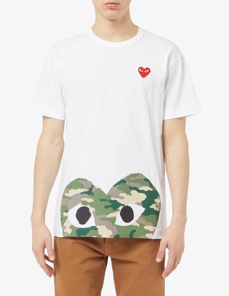 Comme des Garçons Play Maglietta heart down military