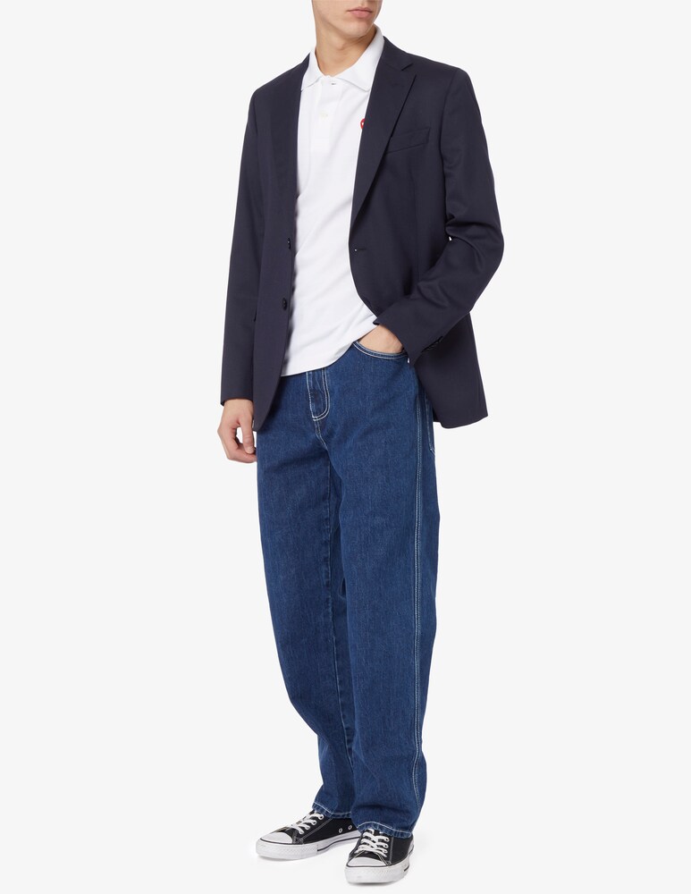Comme Des Garçons Play Polo Manica Corta Small Heart