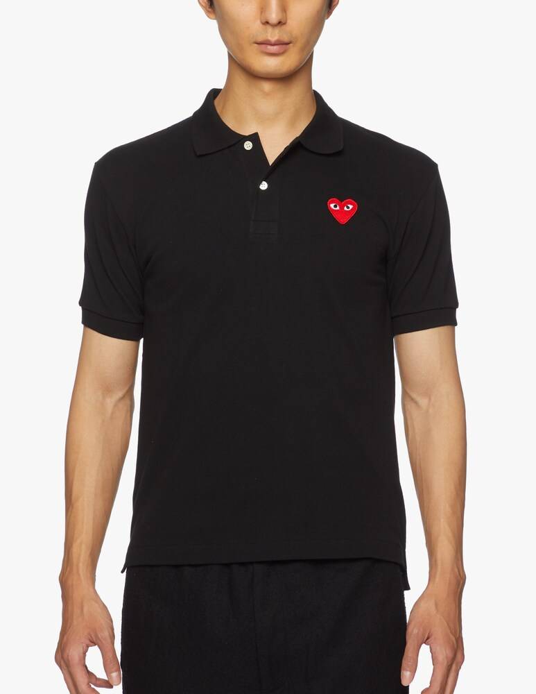 Comme des Garçons Play Polo play con cuore piccolo ricamato
