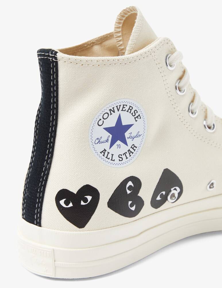 Comme Des Garçons Play Sneakers Multi Heart Ct70 Hi Top Shoes