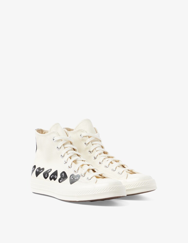Comme Des Garçons Play Sneakers Multi Heart Ct70 Hi Top Shoes