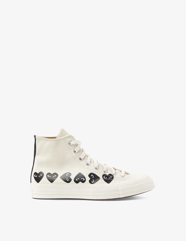 Comme des Garçons Play Sneakers multi heart ct70 hi top shoes