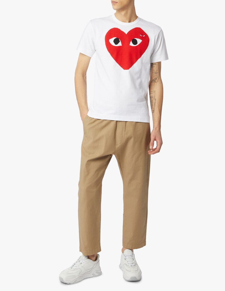 Comme Des Garçons Play T-shirt Play Con Doppio Cuore