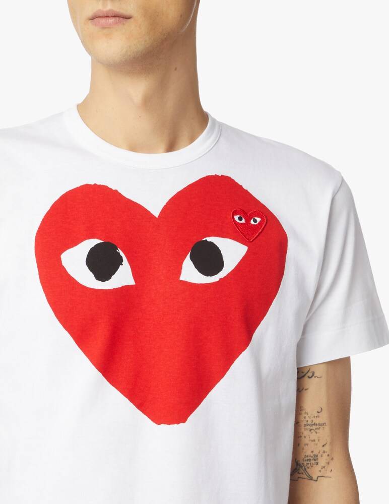Comme Des Garçons Play T-shirt Play Con Doppio Cuore